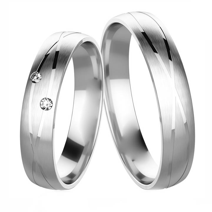 Snubní prsteny z bílého zlata 202502