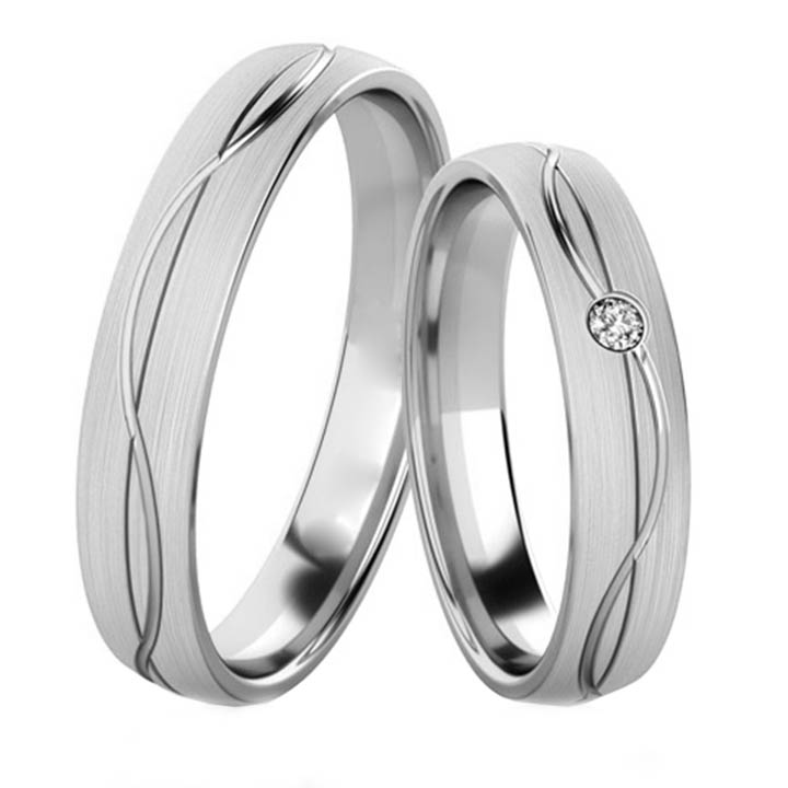Snubní prsteny z bílého zlata 202507