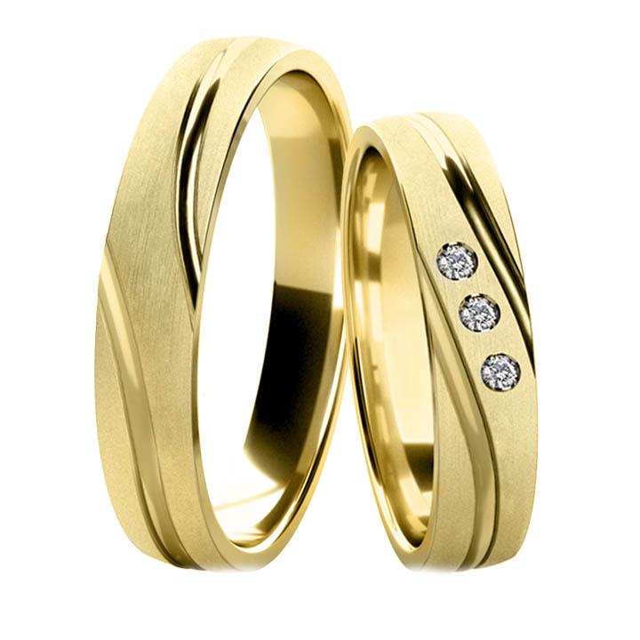 Snubní prsteny ze žlutého zlata 202522