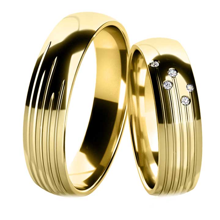 Snubní prsteny ze žlutého zlata 202528