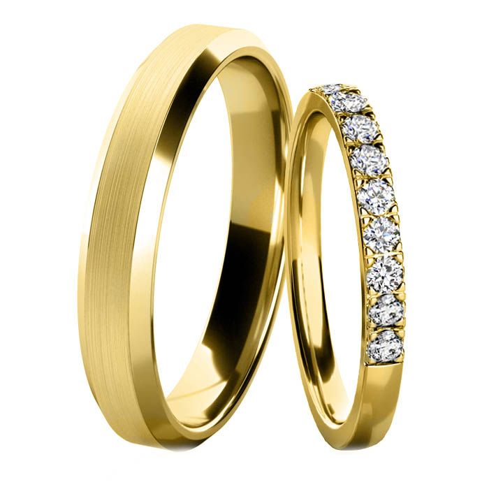 Snubní prsteny ze žlutého zlata 202525