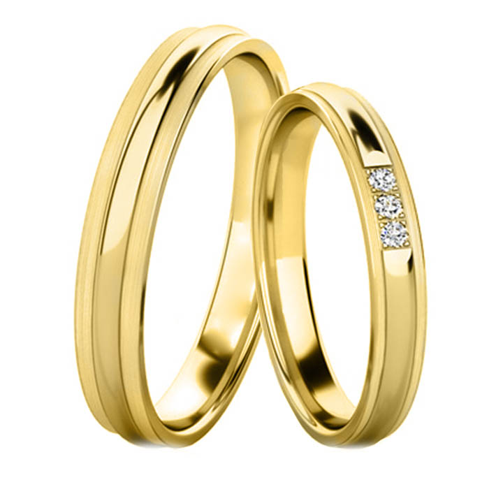 Snubní prsteny ze žlutého zlata 202524