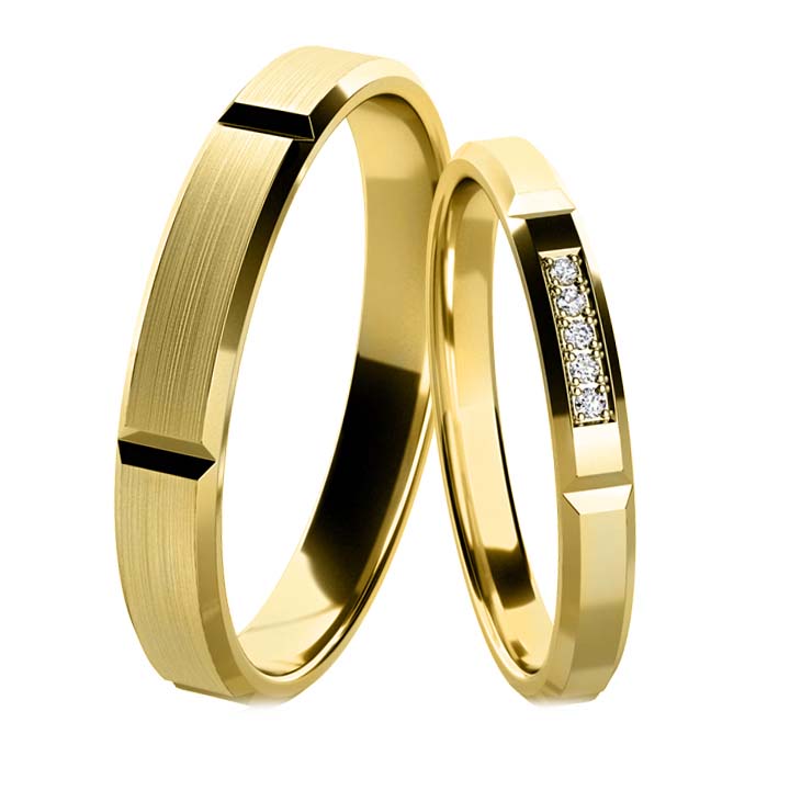 Snubní prsteny ze žlutého zlata 202529