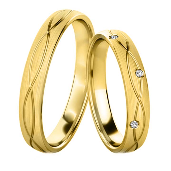 Snubní prsteny ze žlutého zlata 202530