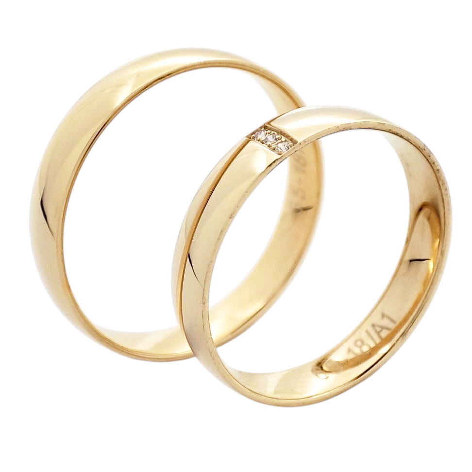 Snubní prsteny jednoduchá elegance 202640