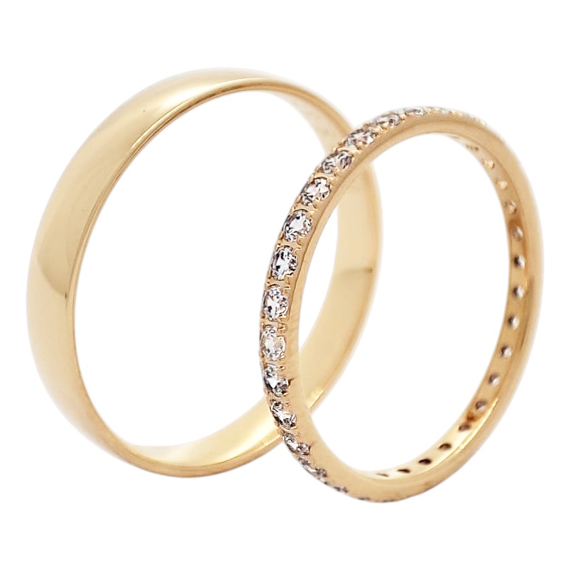 Snubní prsteny zářivé kameny 202647